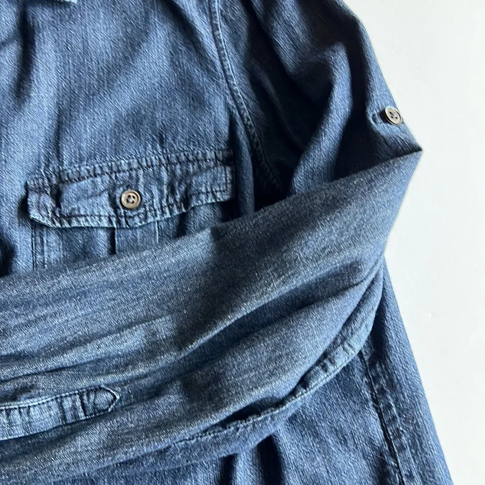 J. Crew Dark Denim Blouse - Picture 5 of 5